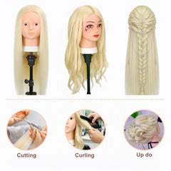 Opini mannequin head clamped to table offering stable working benefit