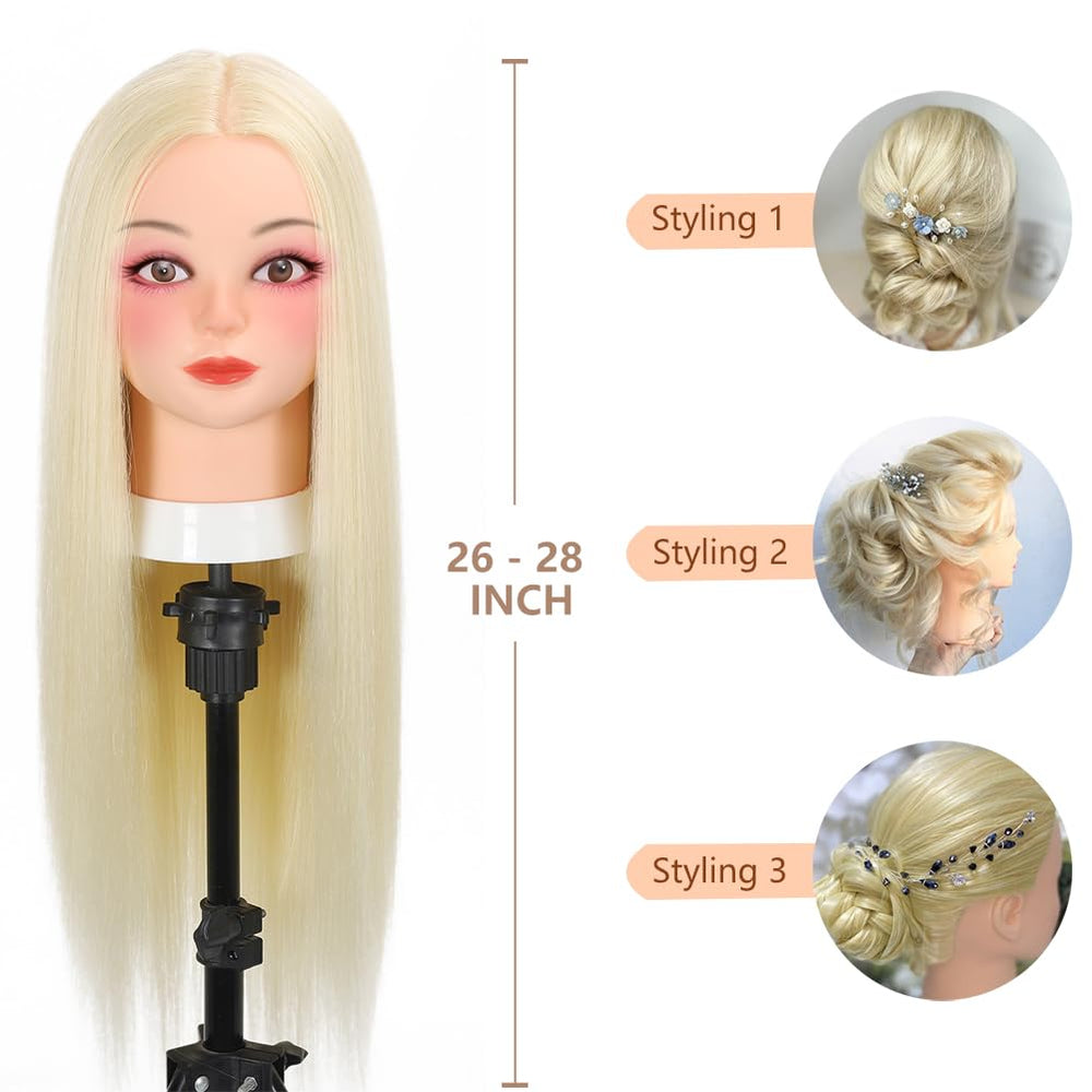 Opini being curled with heated tool demonstrating heat-friendly styling