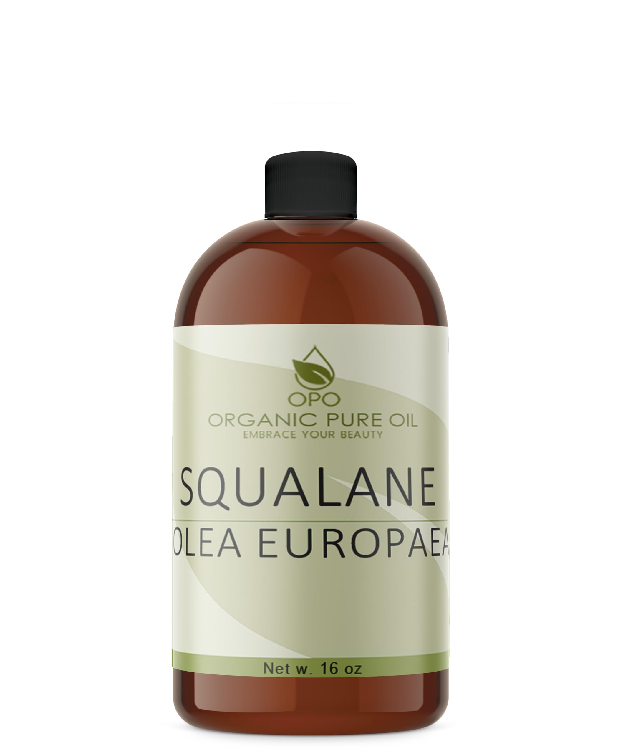 OPO bottle front view showing 16 oz size and clean label, highlighting purity