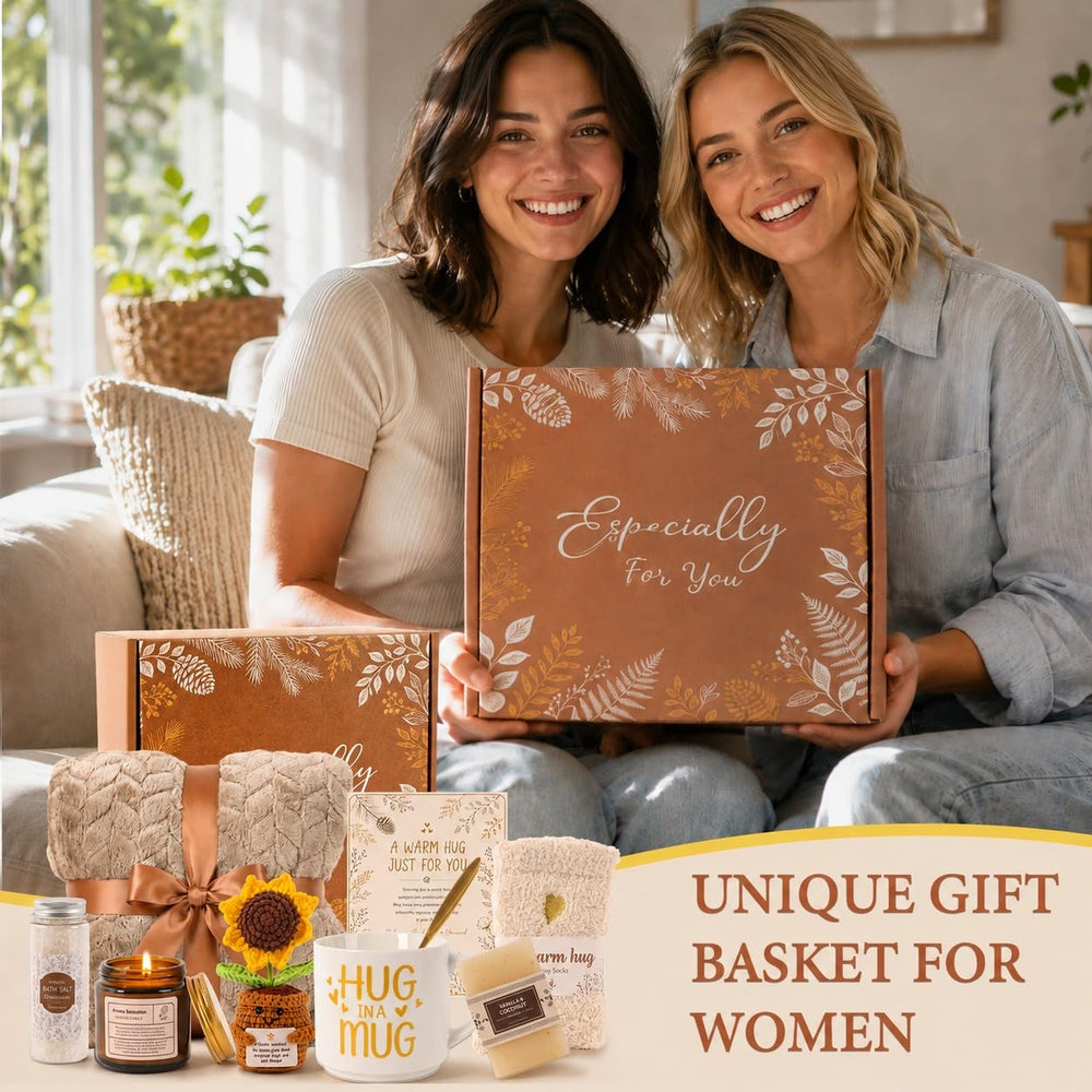 OPOWIS styled gift box in a home setting ready to deliver support and care