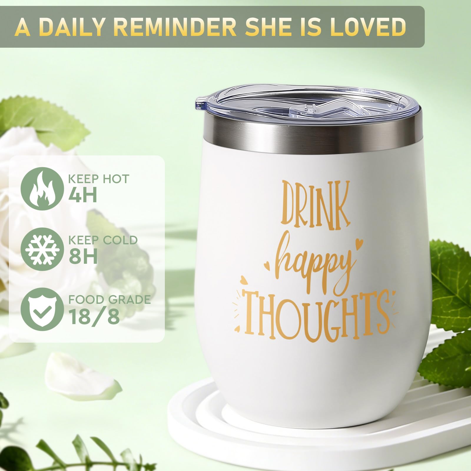 Oprever insulated tumbler held in hand illustrating portable beverage warmth