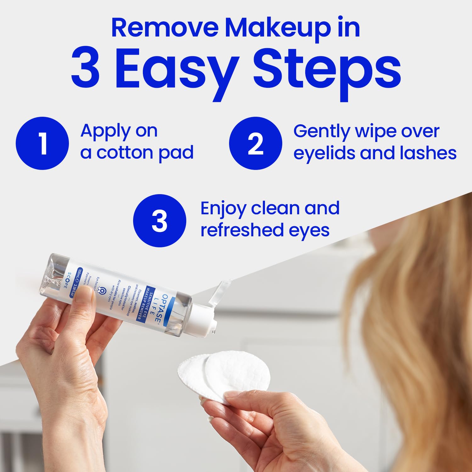 Optase Life with manuka honey jar and hyaluronic dropper, emphasizing nourishing ingredients
