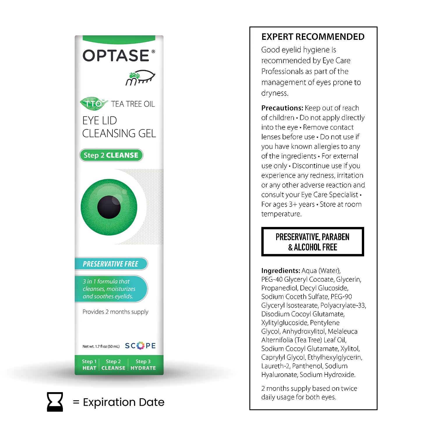 Optase gel texture close-up demonstrating smooth consistency for gentle application