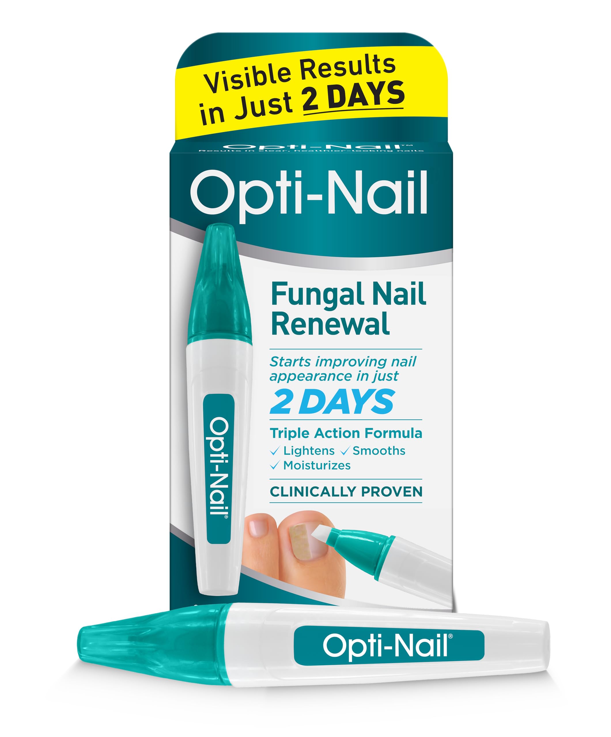 Opti-Nail pen applicator close-up highlighting precise tip and control
