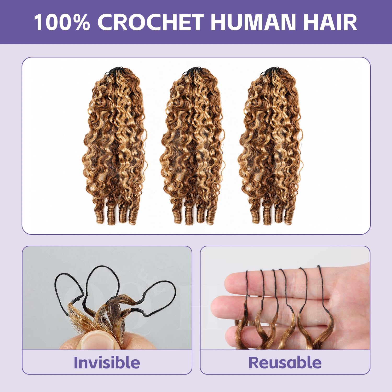OQ hair installed crochet braids in lifestyle setting offering lightweight volume