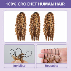 OQ hair installed crochet braids in lifestyle setting offering lightweight volume