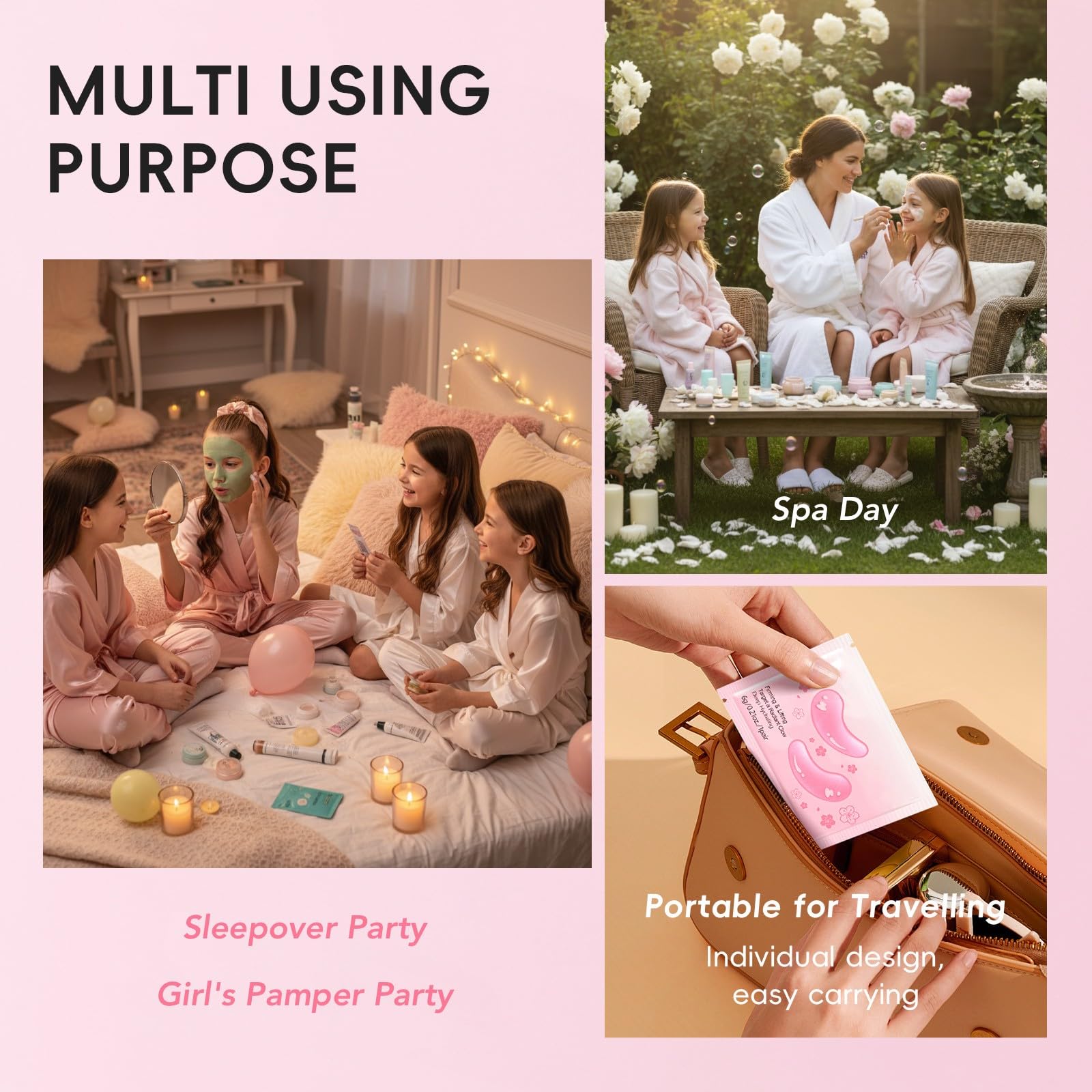 Oramanou spa party lifestyle scene with girls using minis for social pampering benefit