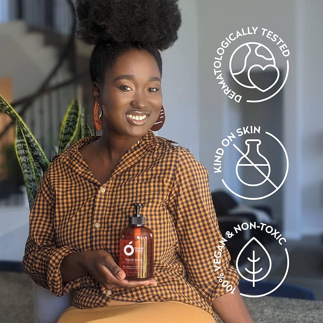 ORANGE HOUSE ingredient bottles grouped to show plant-based formulation