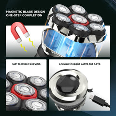 ordele magnetic blade heads close-up illustrating secure fit and quick tool-free cleaning