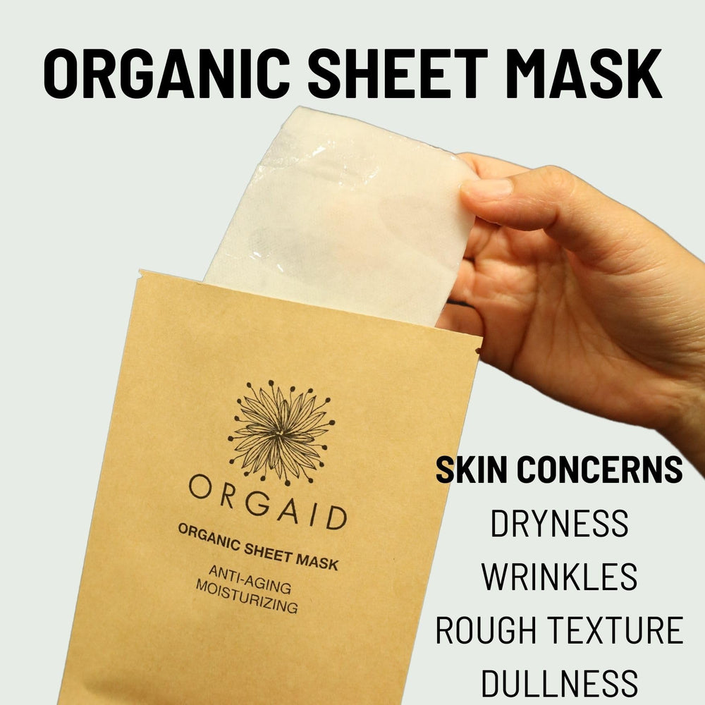 ORGAID drop of serum dispensed to show concentrated hydrating formula