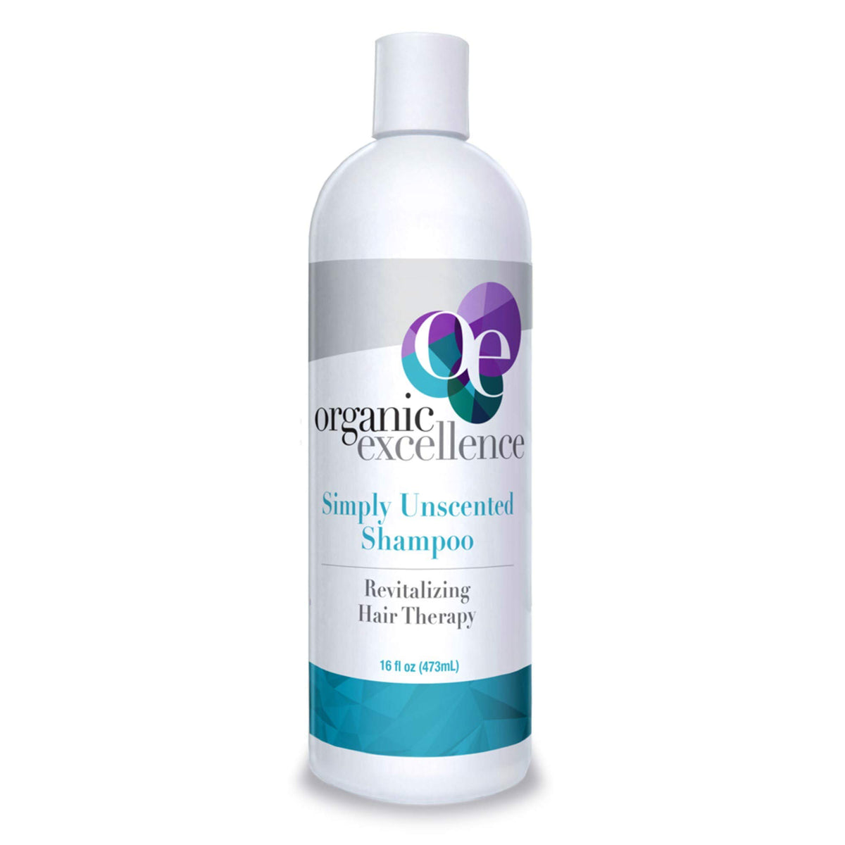 Organic Excellence front bottle 16 oz showing clean unscented packaging and benefit to minimalist routines