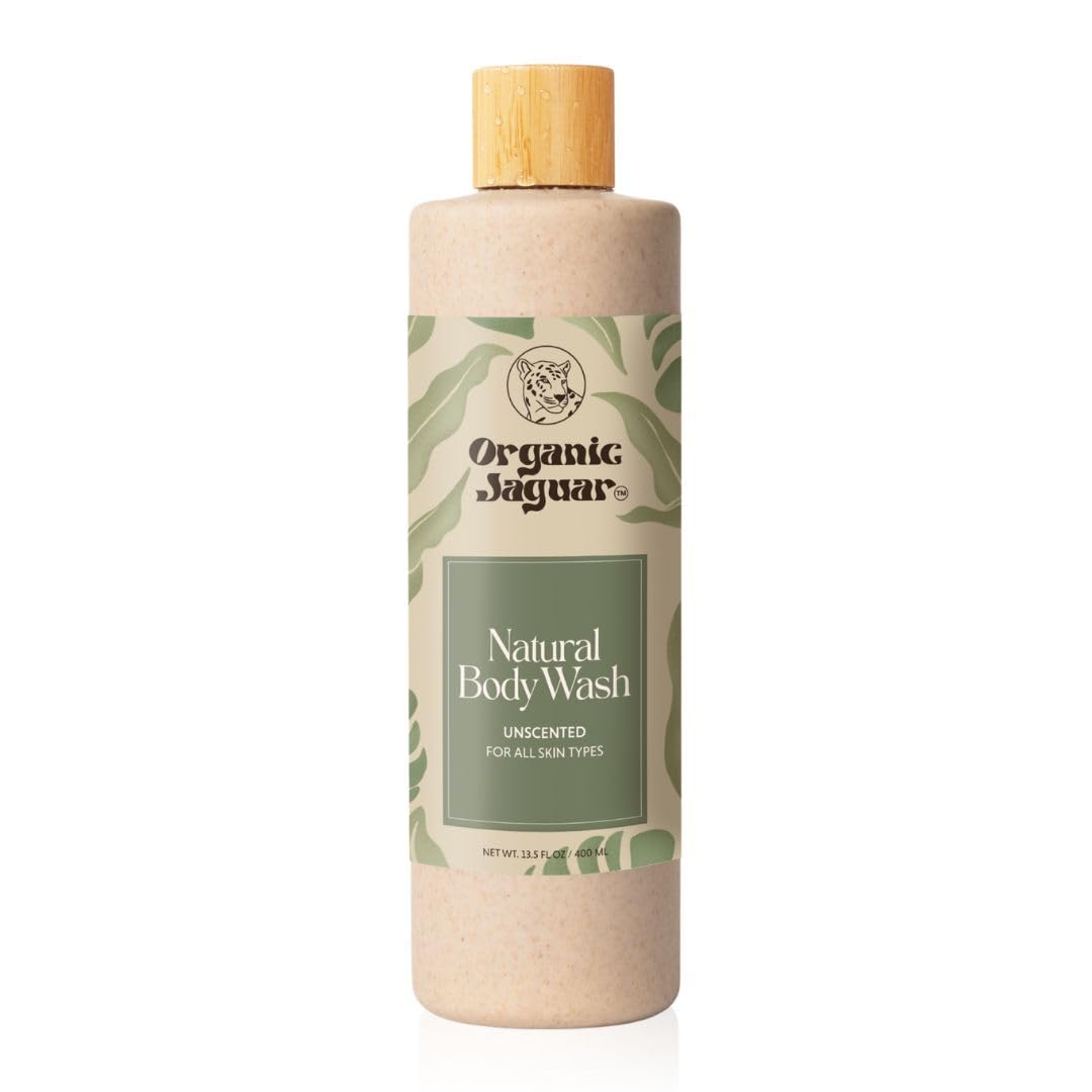 Organic Jaguar front packaging showing bottle and label benefits