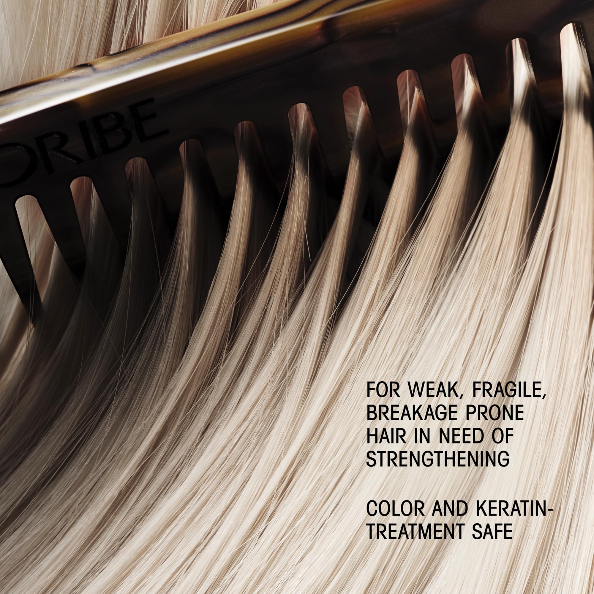 ORIBE open cap showing thick conditioner consistency and detangling power