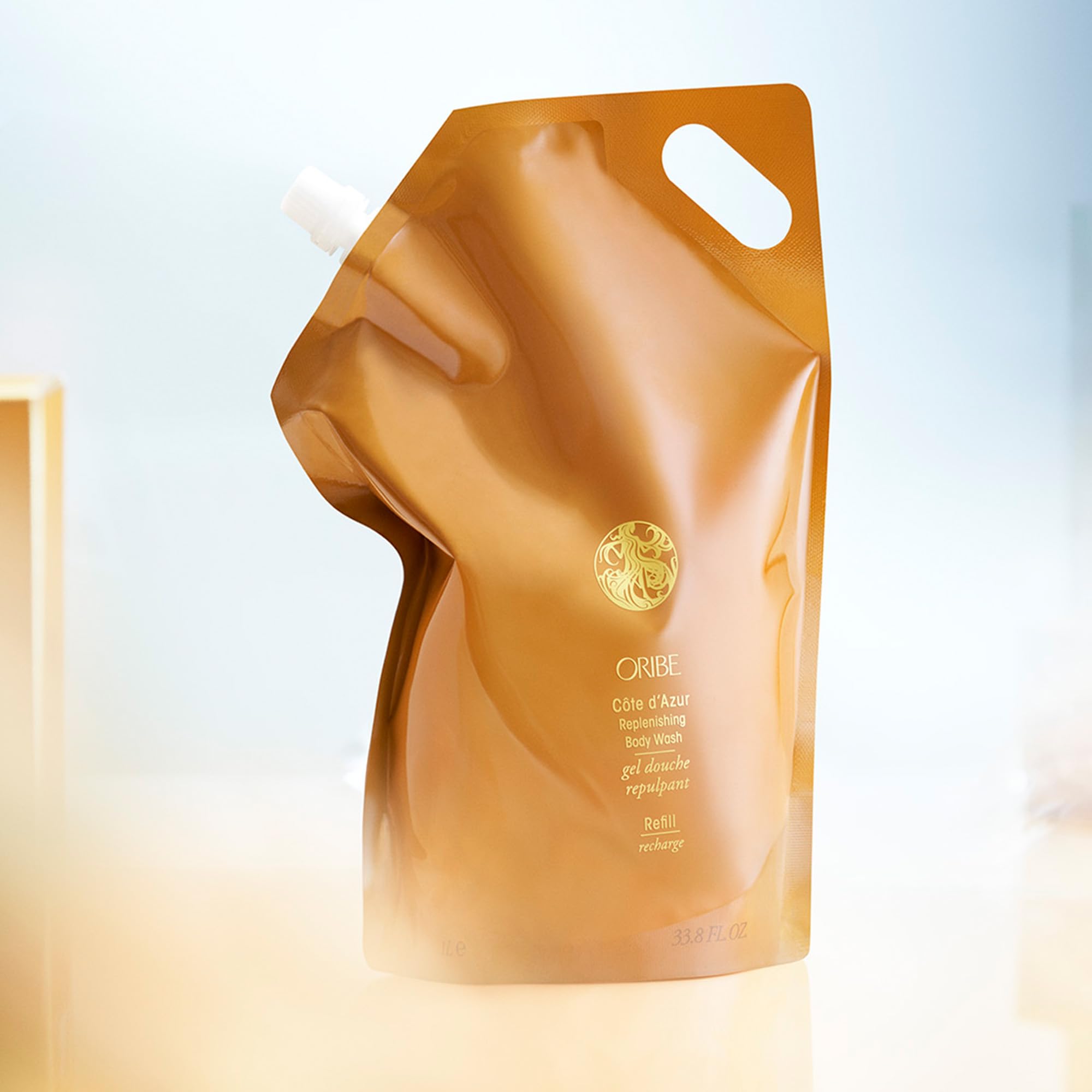 ORIBE label detail with ingredient panel for transparency and informed use benefit