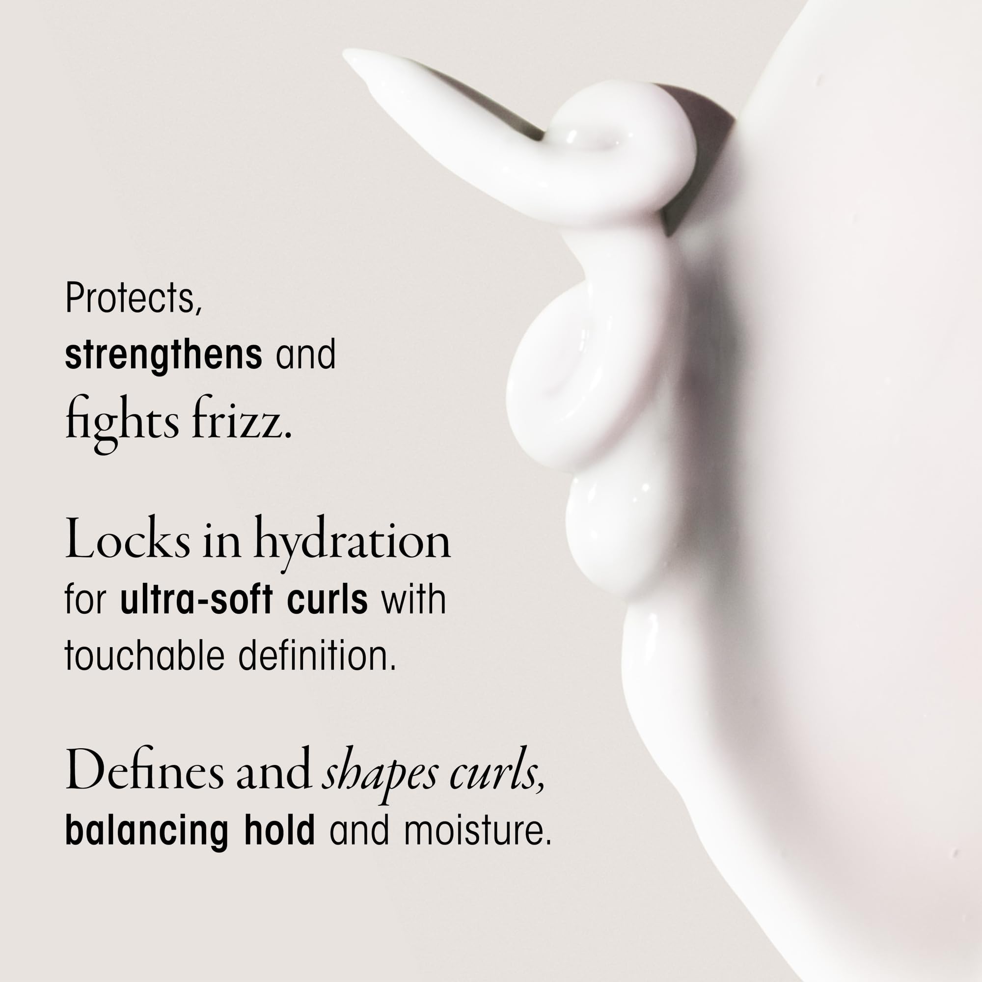 Oribe product with avocado and coconut oils illustrating nourishment and shine