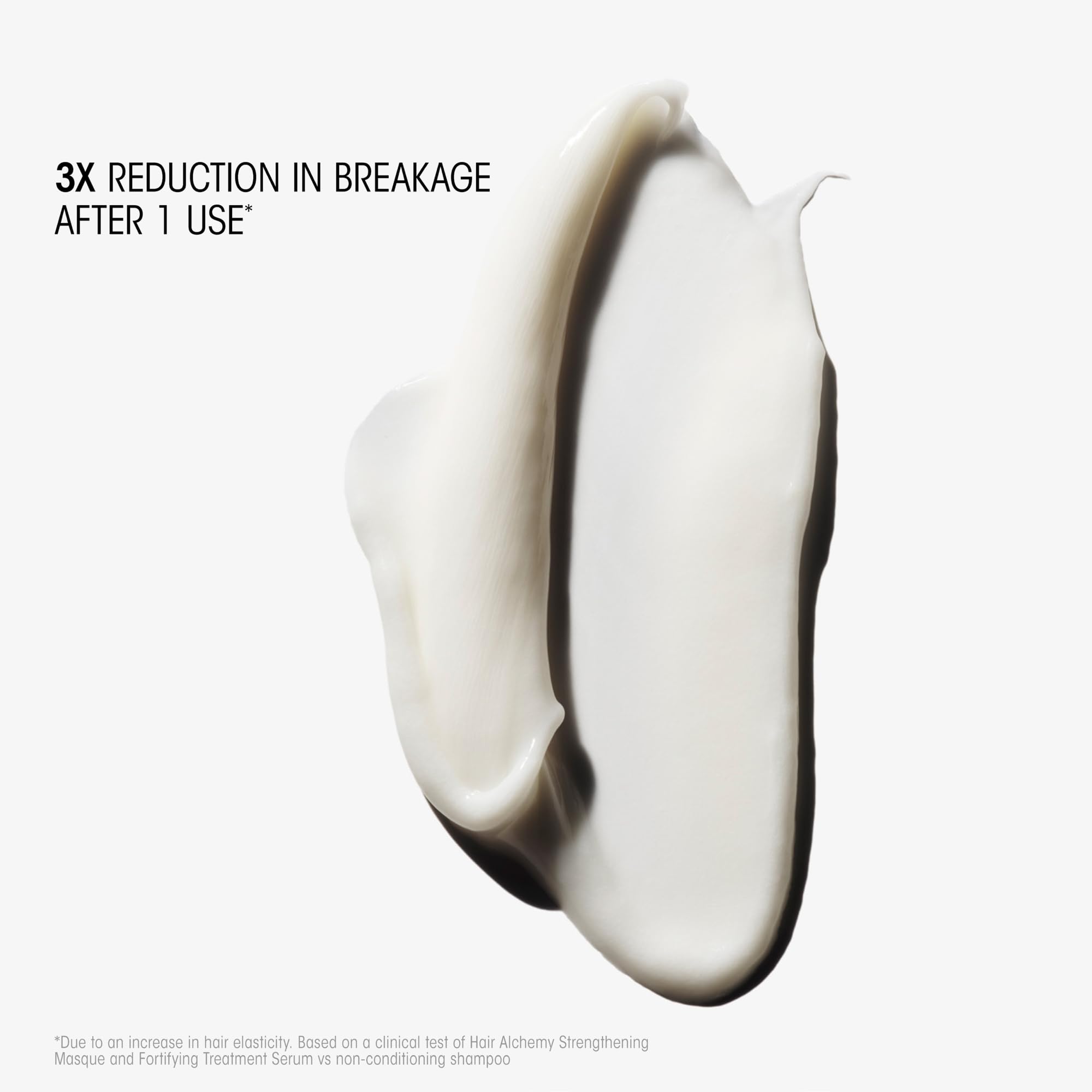 ORIBE before and after hair strength comparison showing reduced breakage