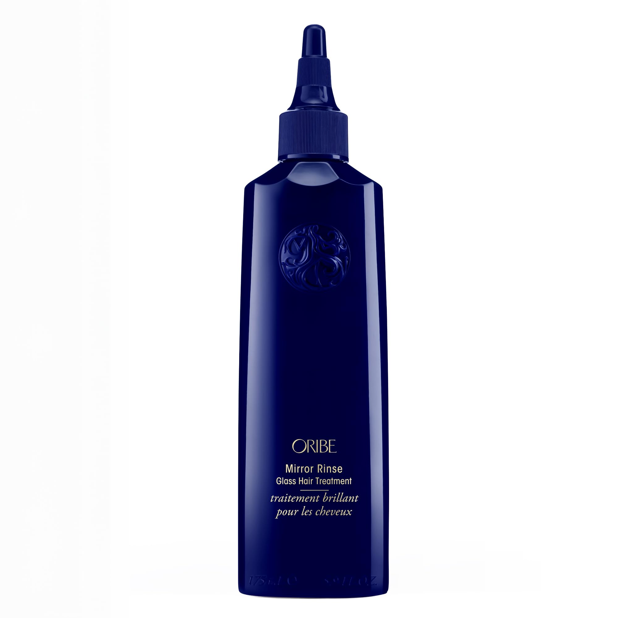 Oribe Mirror Rinse front packaging showing elegant jar and product benefit