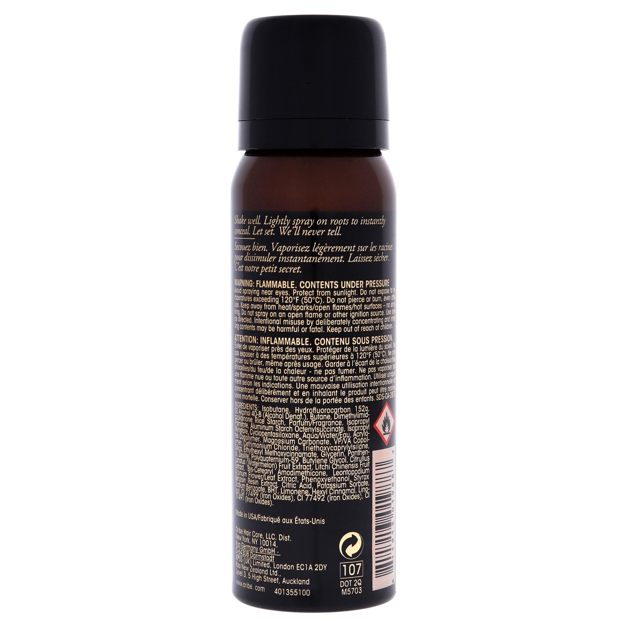 Oribe Root Touch-Up applied in salon to conceal regrowth quickly and discreetly