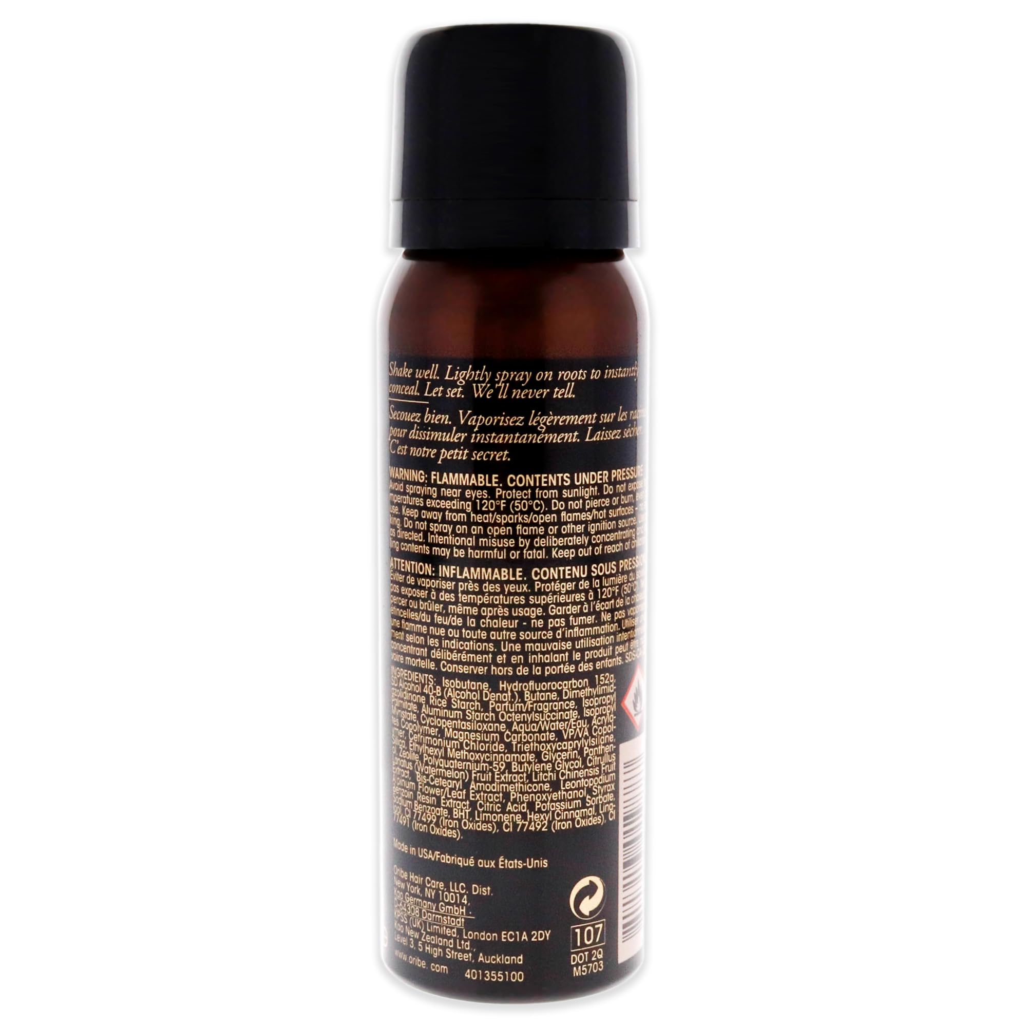 Oribe Root Touch-Up texture close-up displaying microfine powder for natural blend