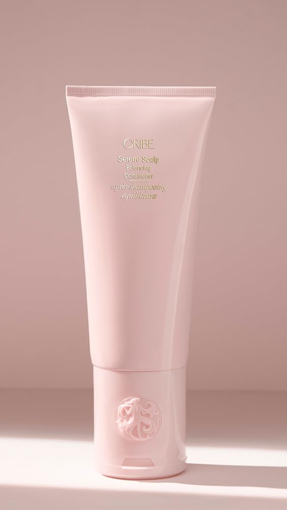 Oribe Serene on bathroom shelf lifestyle setting showing salon-quality routine enhancement