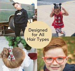 Original Blends styling children’s hair showing family-friendly hold