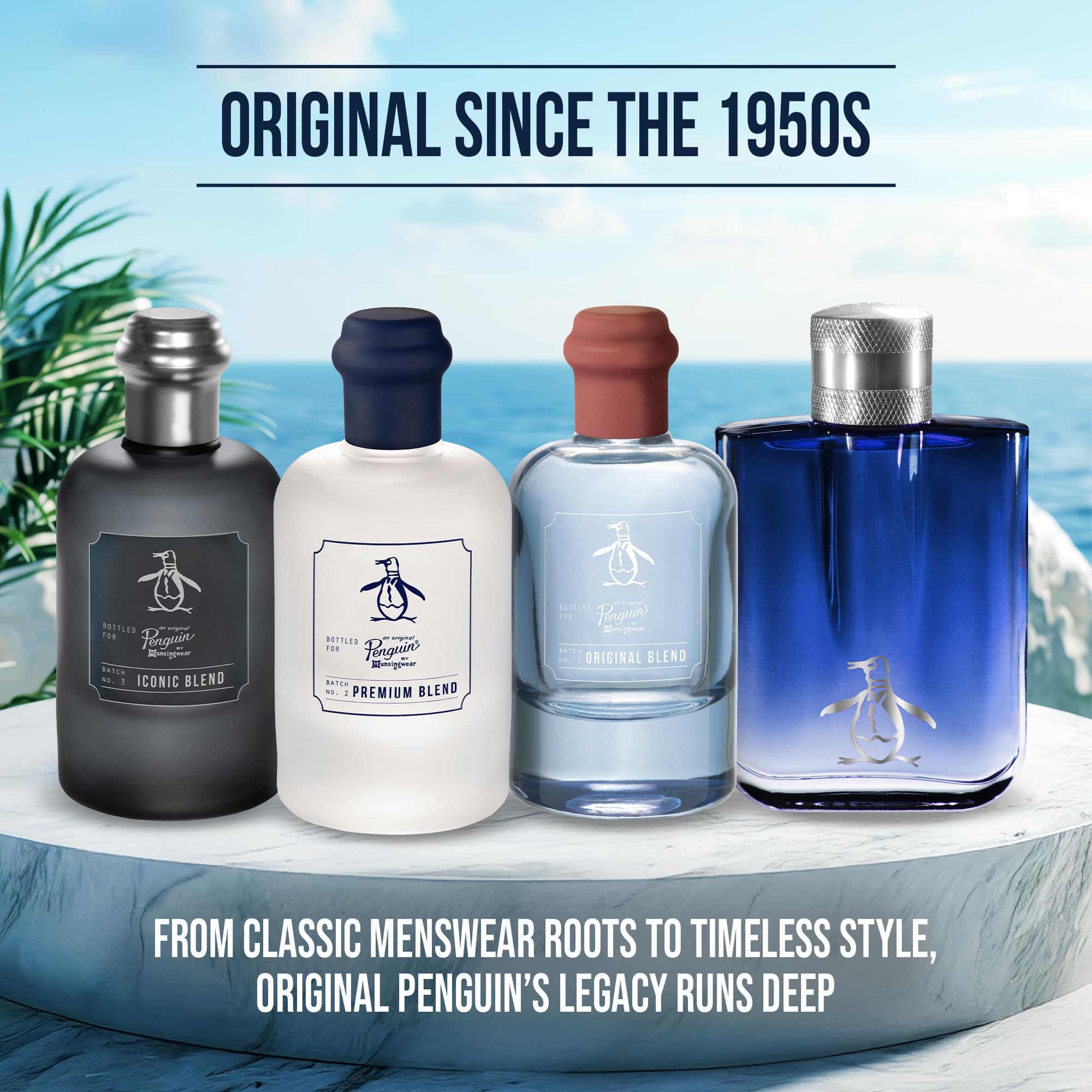 Original Penguin vapor mist close-up showing fragrance texture and airy citrus lift