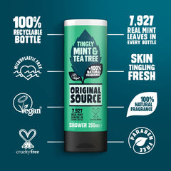 ORIGINAL SOURCE pack of six 250ml bottles offering value and long-lasting supply