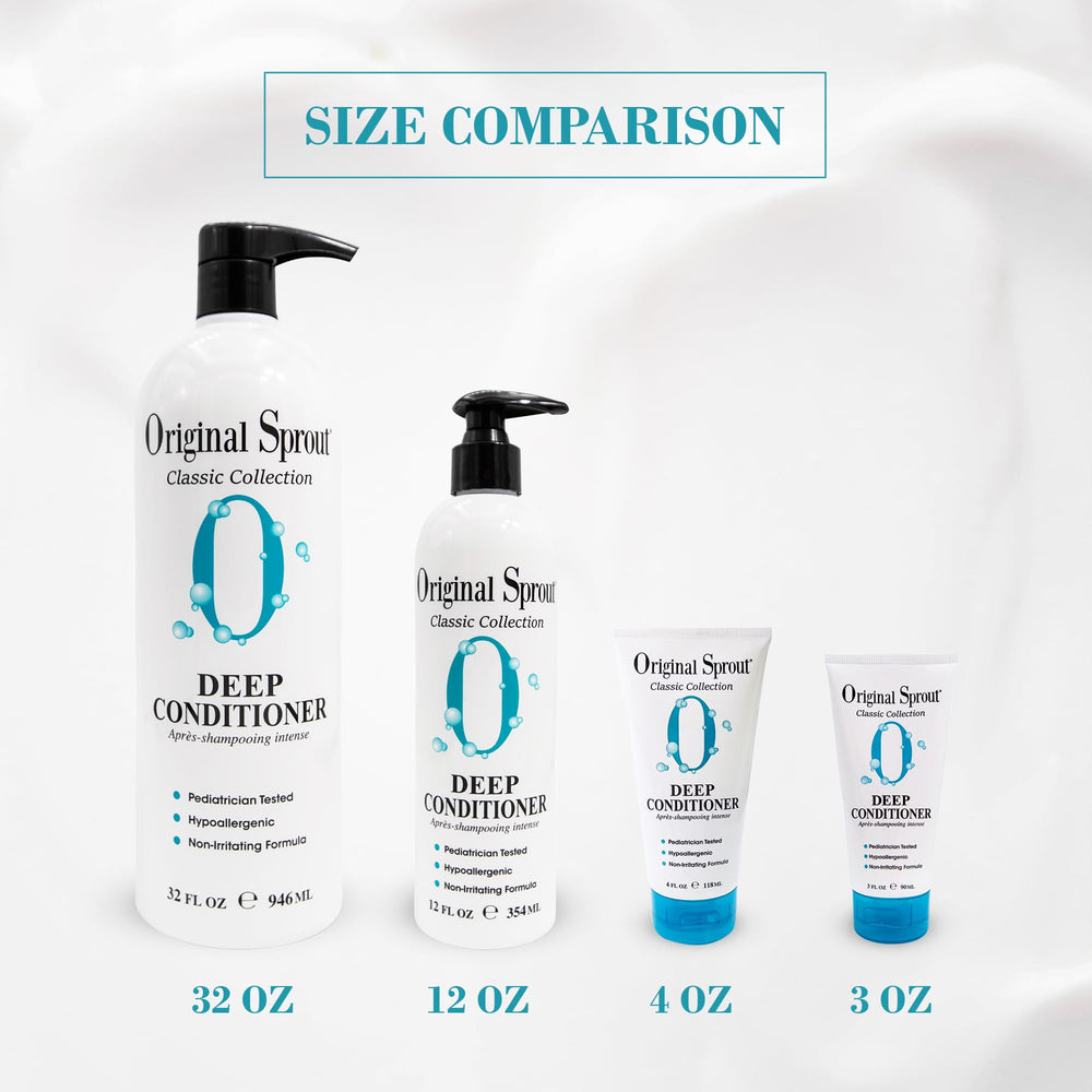 Original Sprout 12 fl oz bottle beside a hand for size and portability