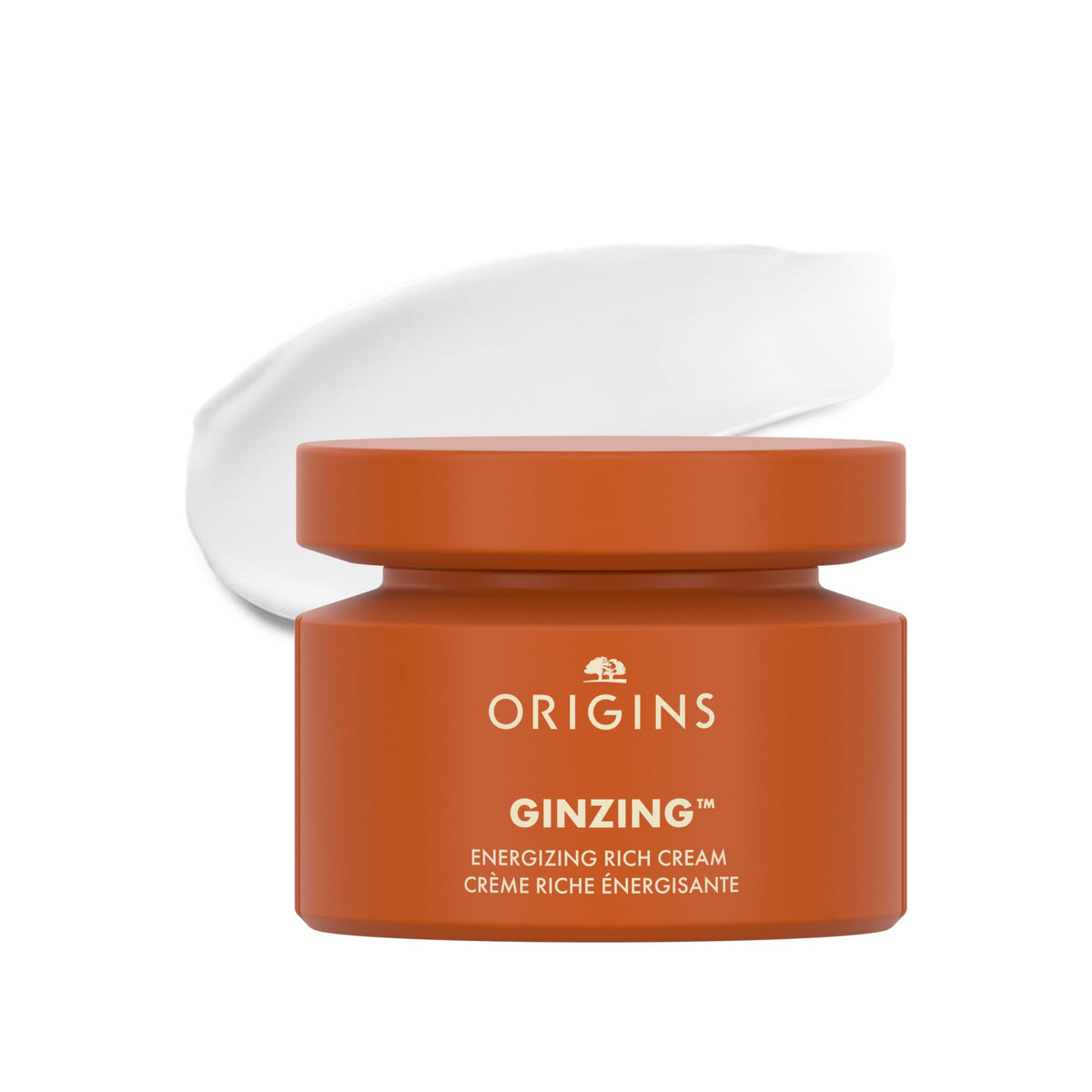 Origins GinZing front jar showing branding and rich hydration benefit