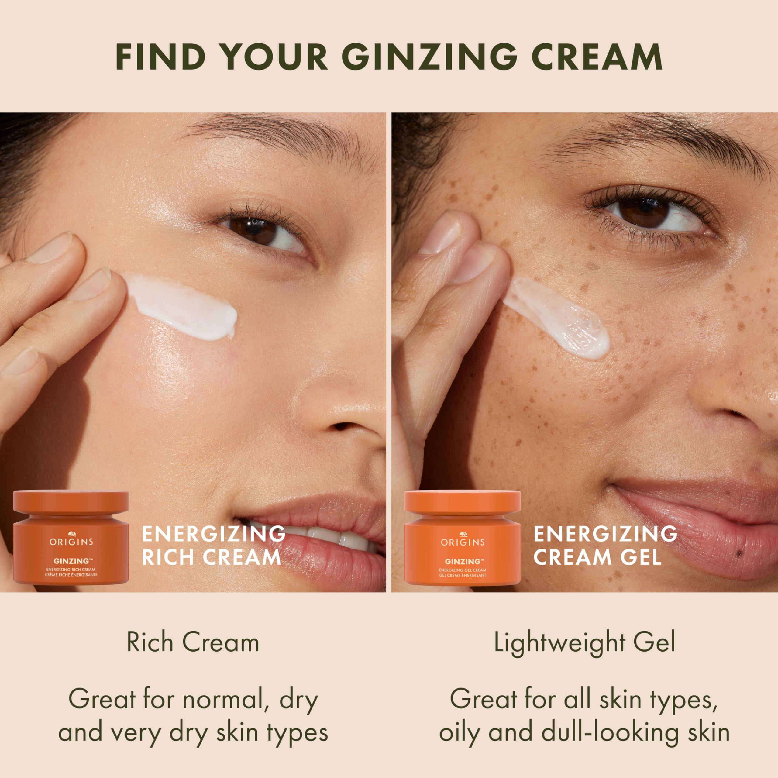 Origins GinZing size comparison with measuring tape, 1.7 fl oz travel-friendly