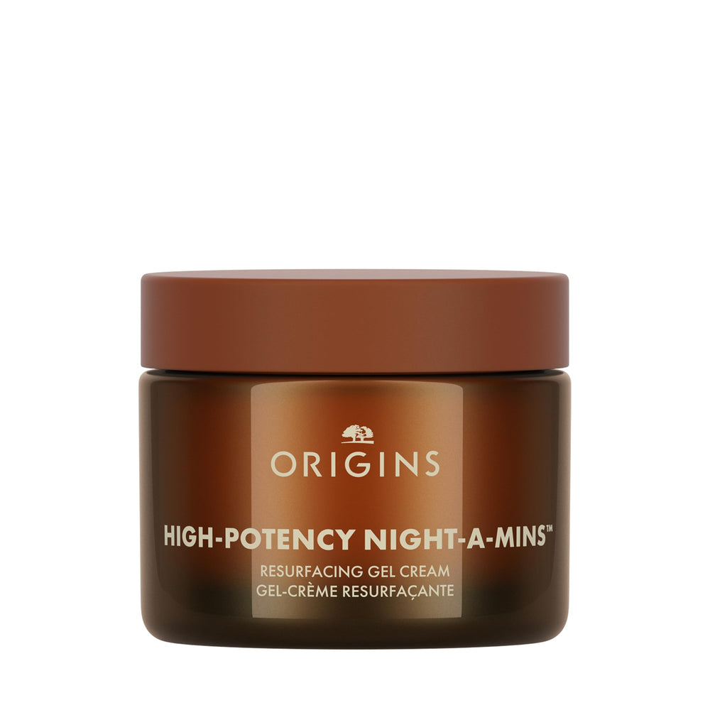 Origins front jar showing product packaging and clear gel benefit of lightweight hydration