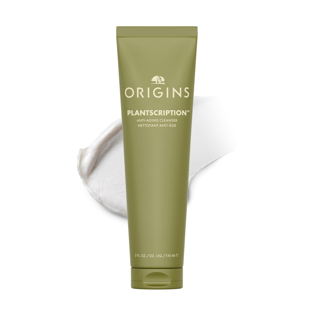 Origins Plantscription front packaging showing bottle and branding for clear identification