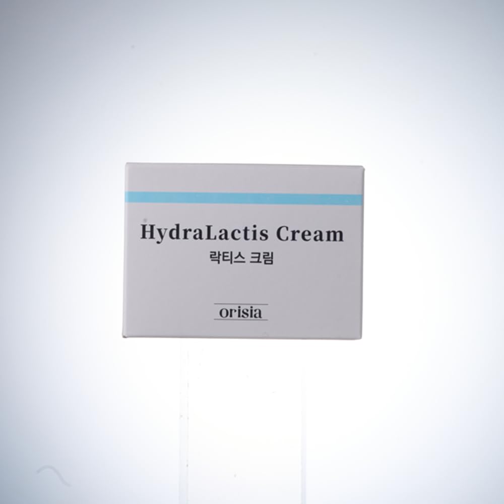 ORISIA HydraLactis open cream close-up showing smooth quick-absorbing texture