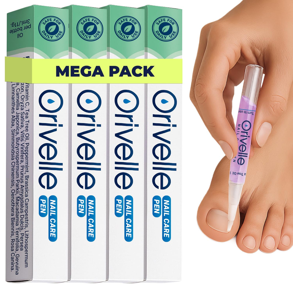 Orivelle front packaging showing product and benefits