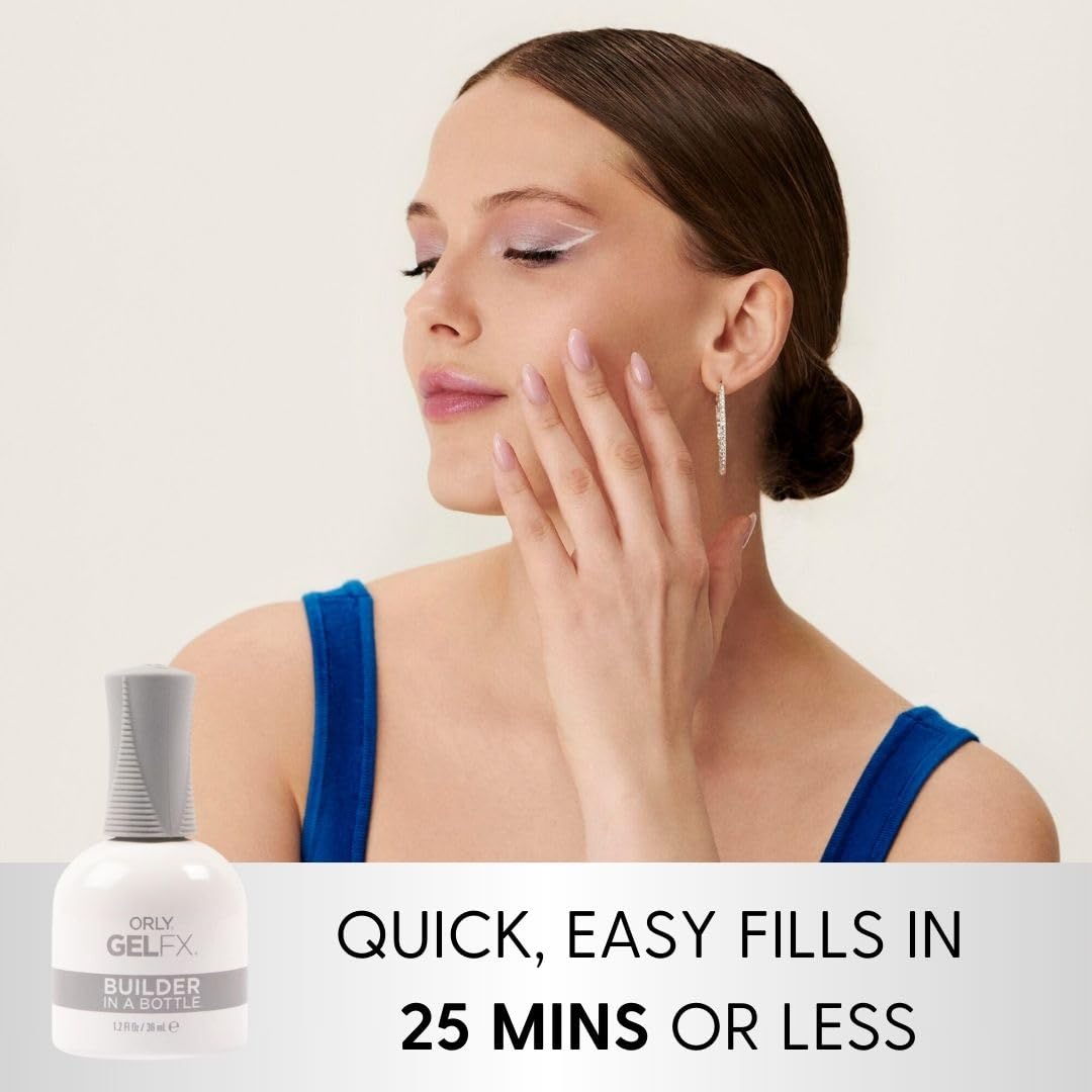Orly Builder in a Bottle cured nail extensions demonstrating durable finish