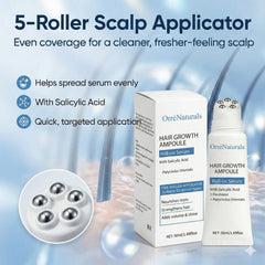 ORRÉNATURALS five-roller applicator close-up for precise application