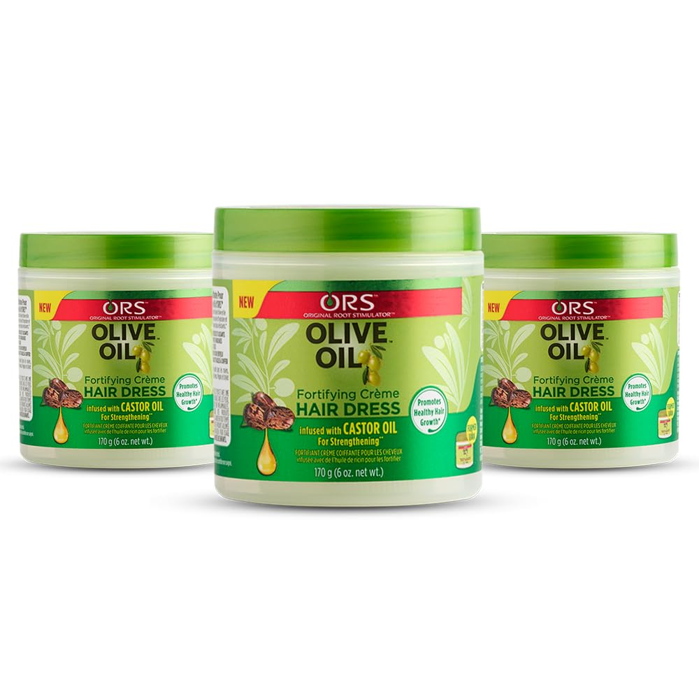 ORS olive oil cream front packaging showing jar and label for easy identification and storage