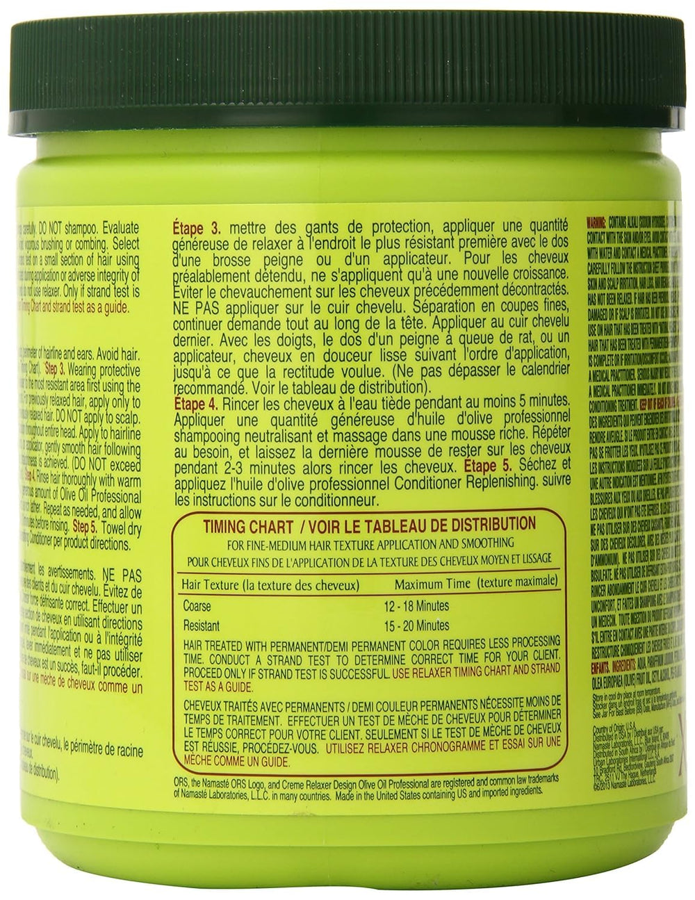 ORS jar open displaying smooth creme for even application
