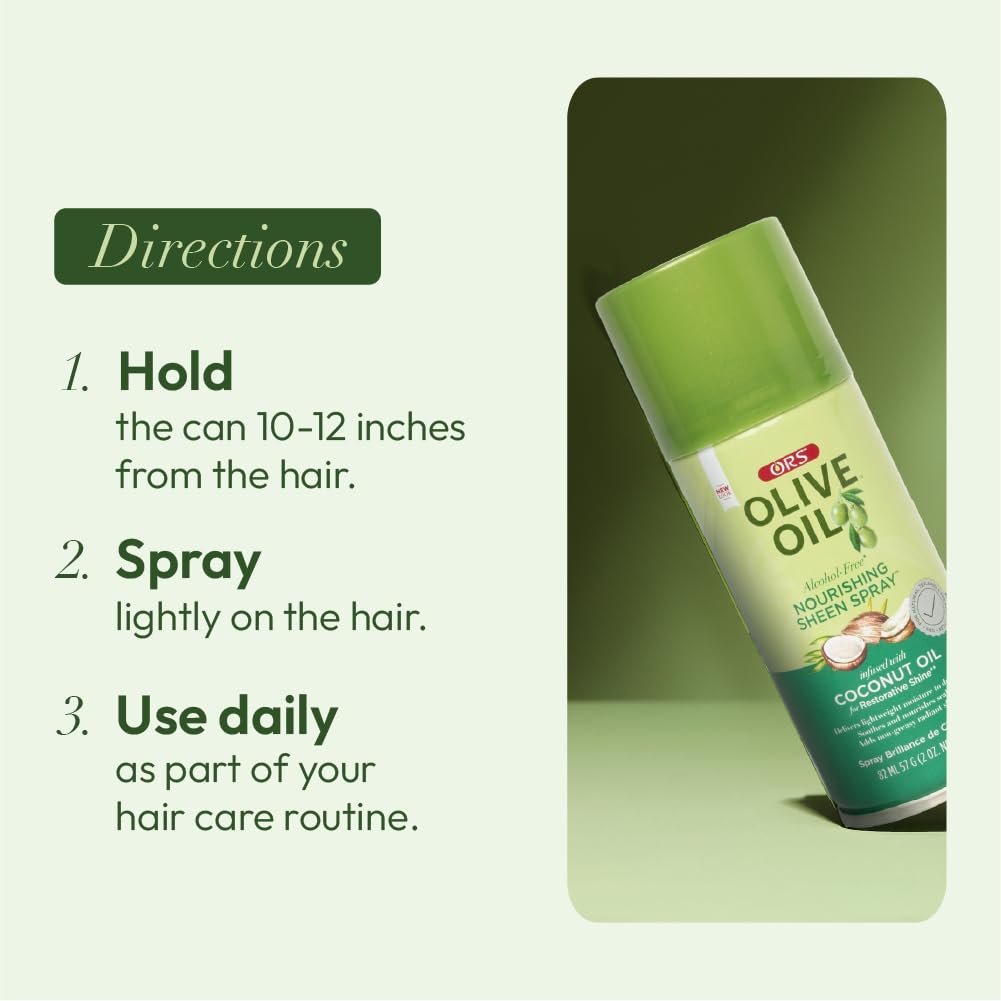 ORS on model showing glossy hair and lightweight polish