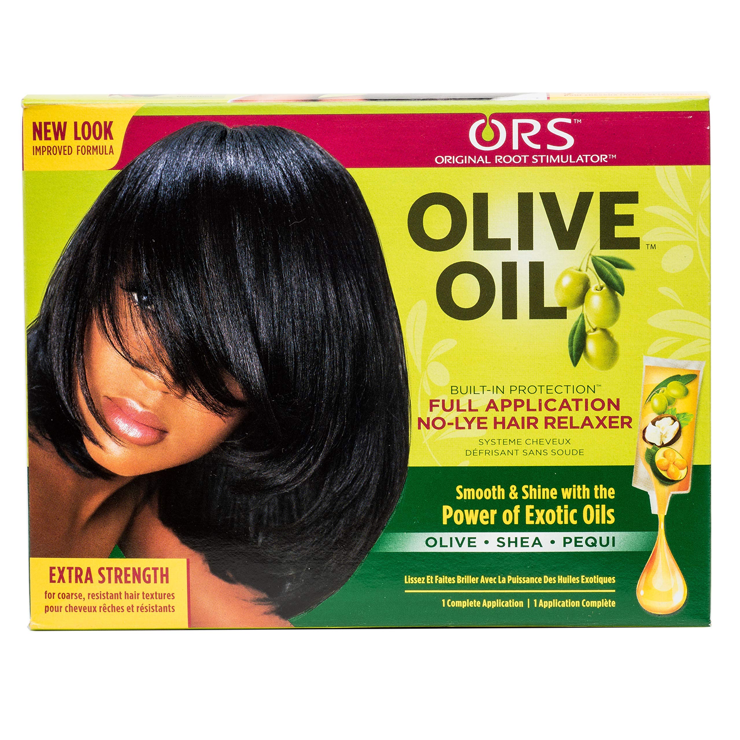 ORS kit contents laid out to show included relaxer and neutralizer