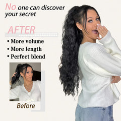 ORSUNCER model wearing high ponytail for instant volume