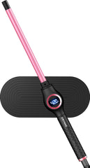 ORYNNE front view of wand showing ergonomic handle and controls for easy styling