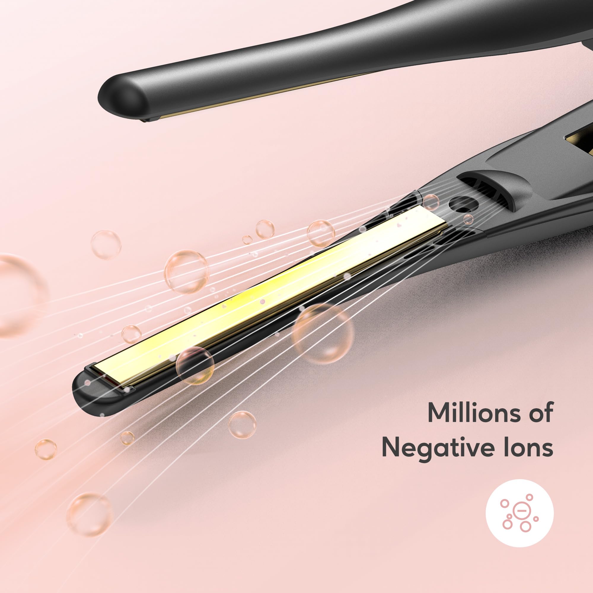 ORYNNE body lock detail securing the mini iron for compact storage