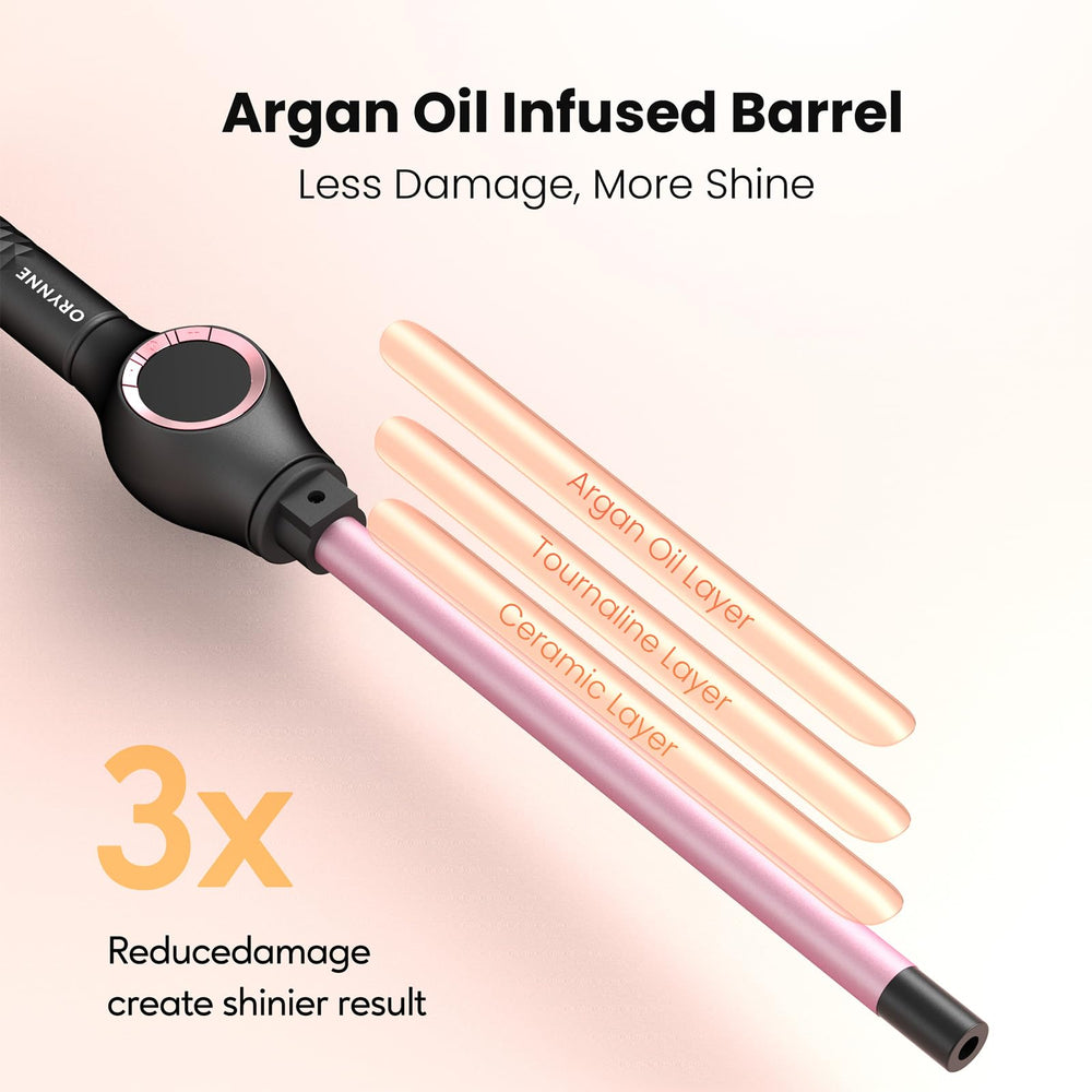 ORYNNE wand held in hand to show length and barrel size for scale clarity