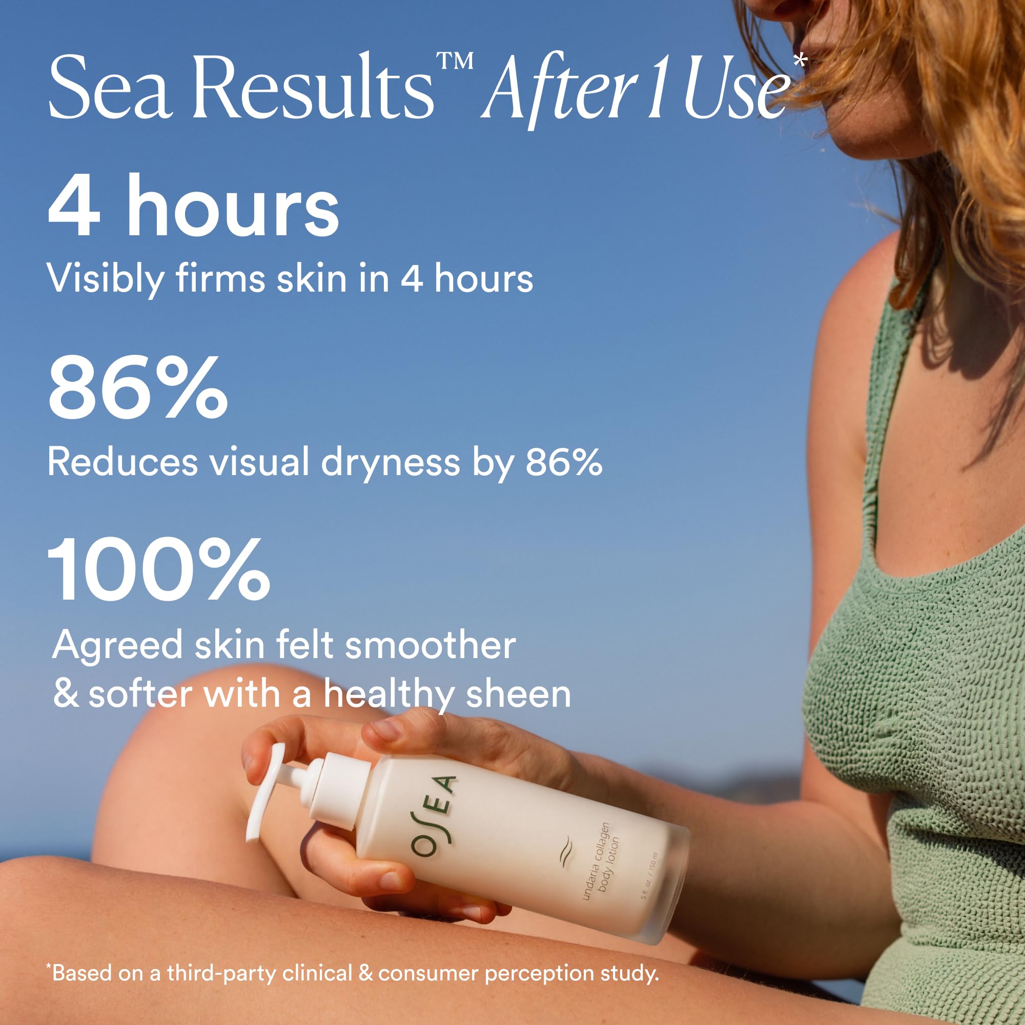 OSEA close-up of lotion texture showing lightweight, hydrating consistency