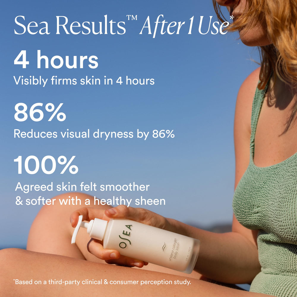 OSEA close-up of lotion texture showing lightweight, hydrating consistency
