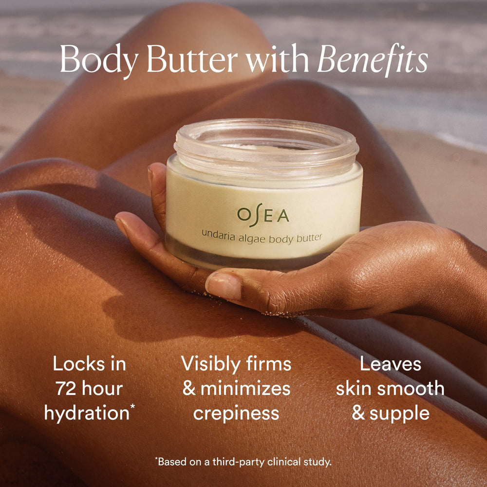 OSEA close-up shea butter ingredient highlighting moisturizing benefit
