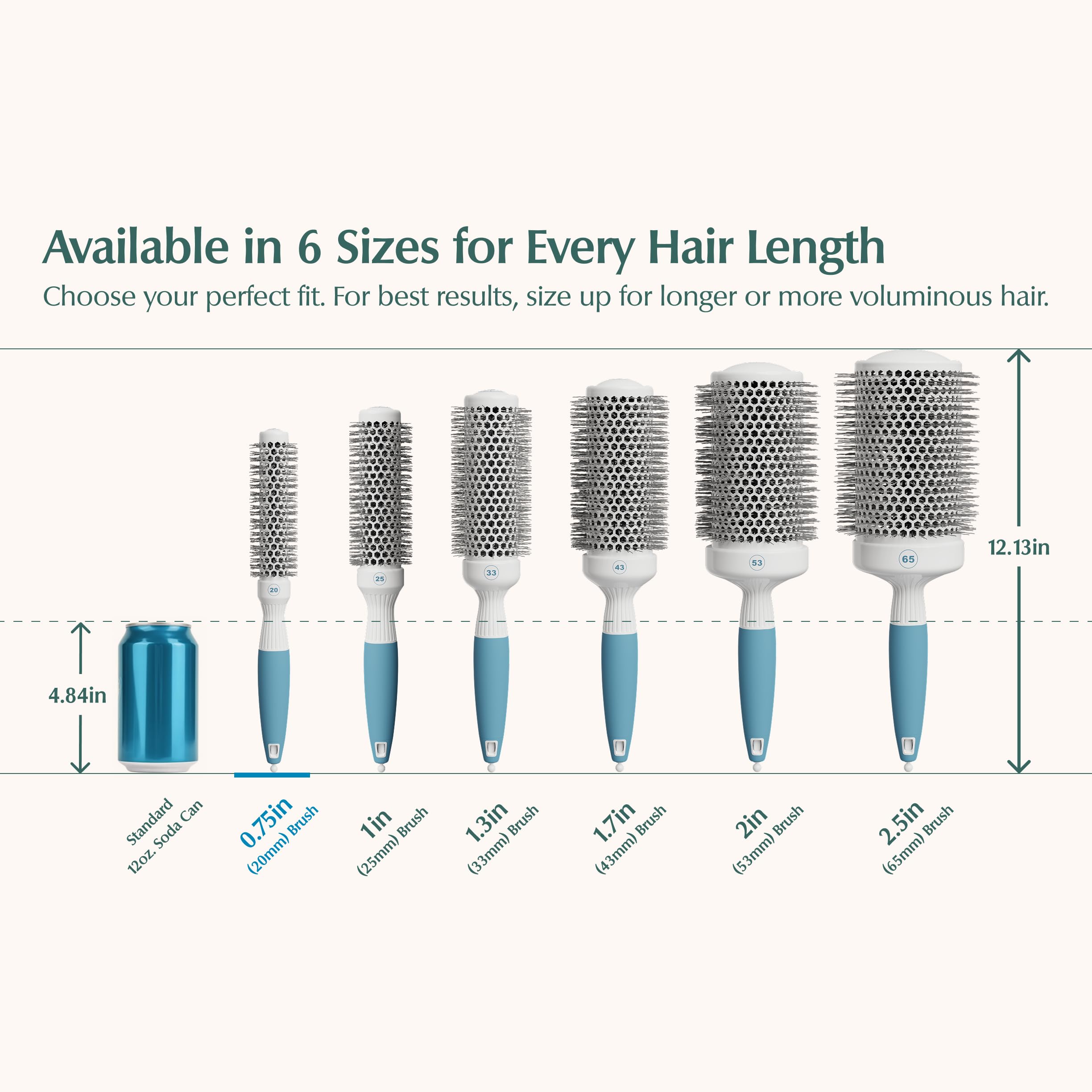Osensia mineral-infused bristle detail reducing frizz and improving grip