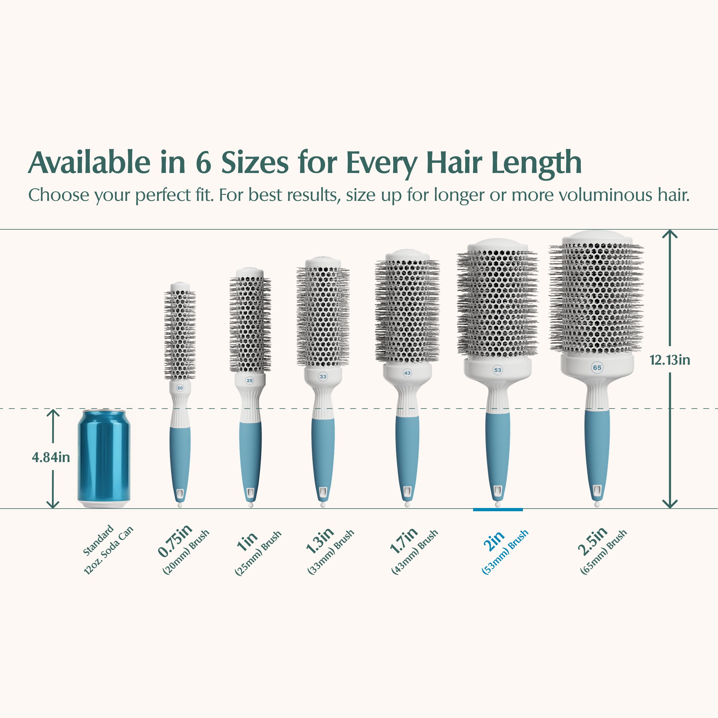 Osensia ion-infused bristles detail reducing frizz and adding shine