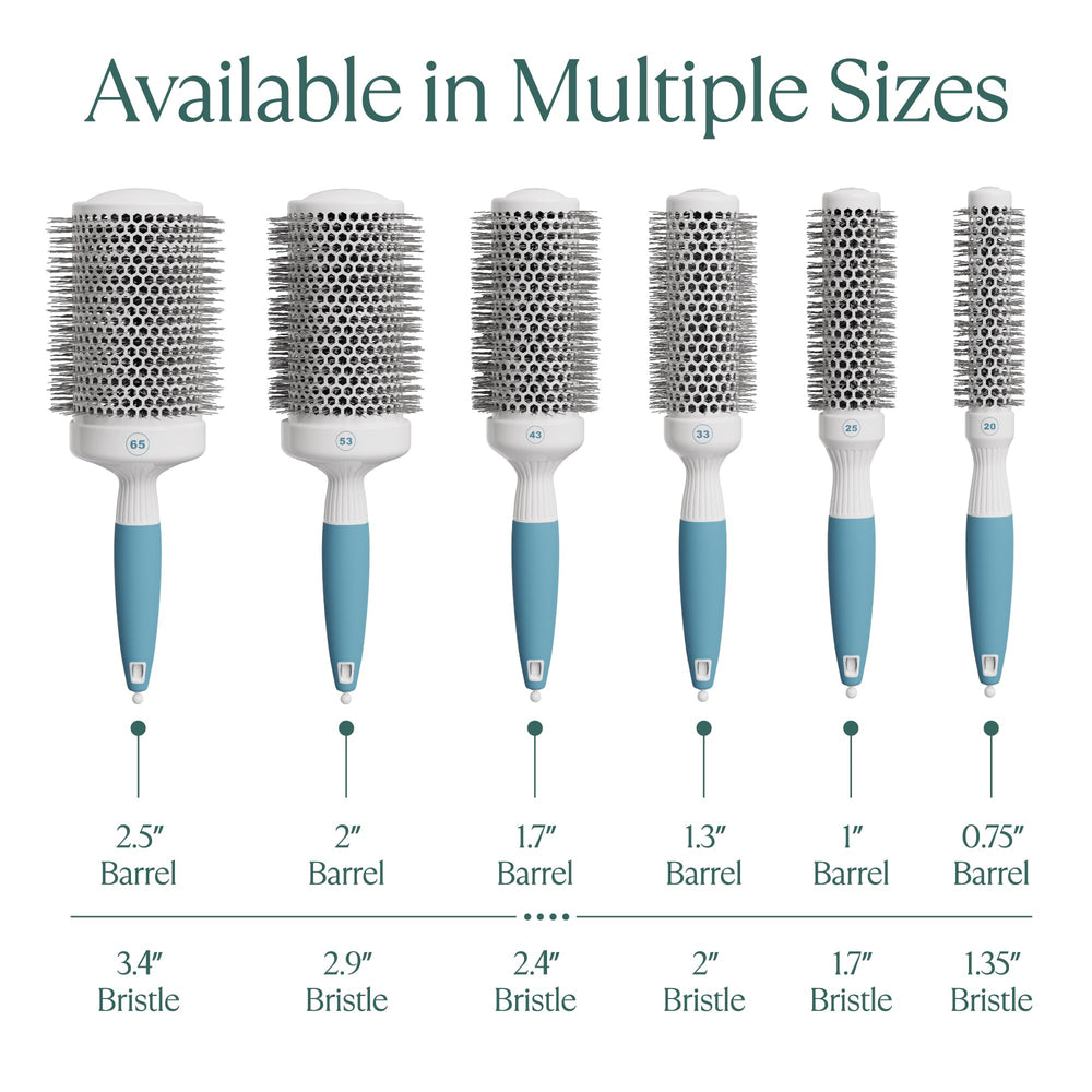 Osensia brush on bathroom counter conveying travel-ready, organized routine
